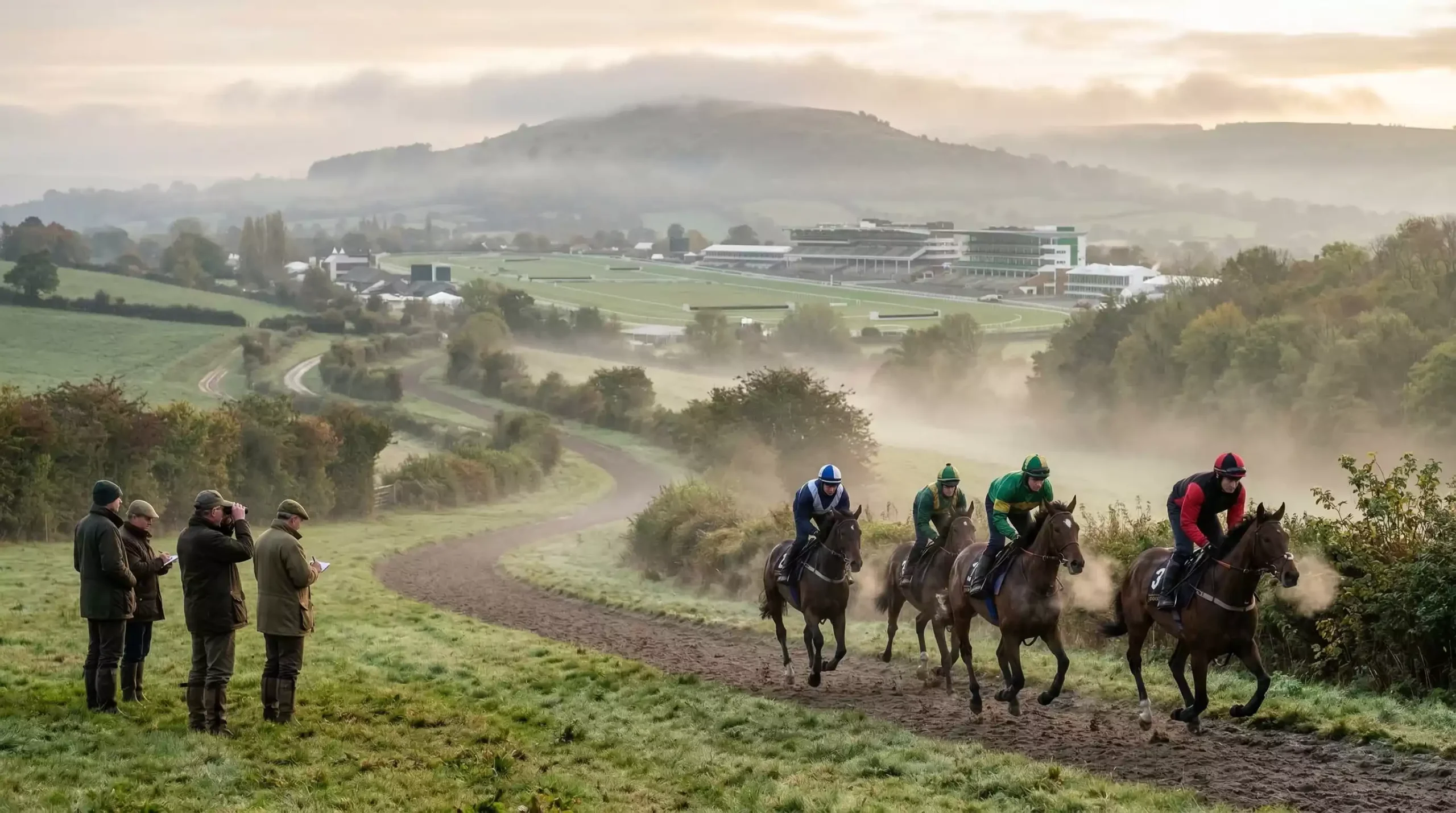Horses training at Cheltenham ahead of the Gold Cup ante-post betting