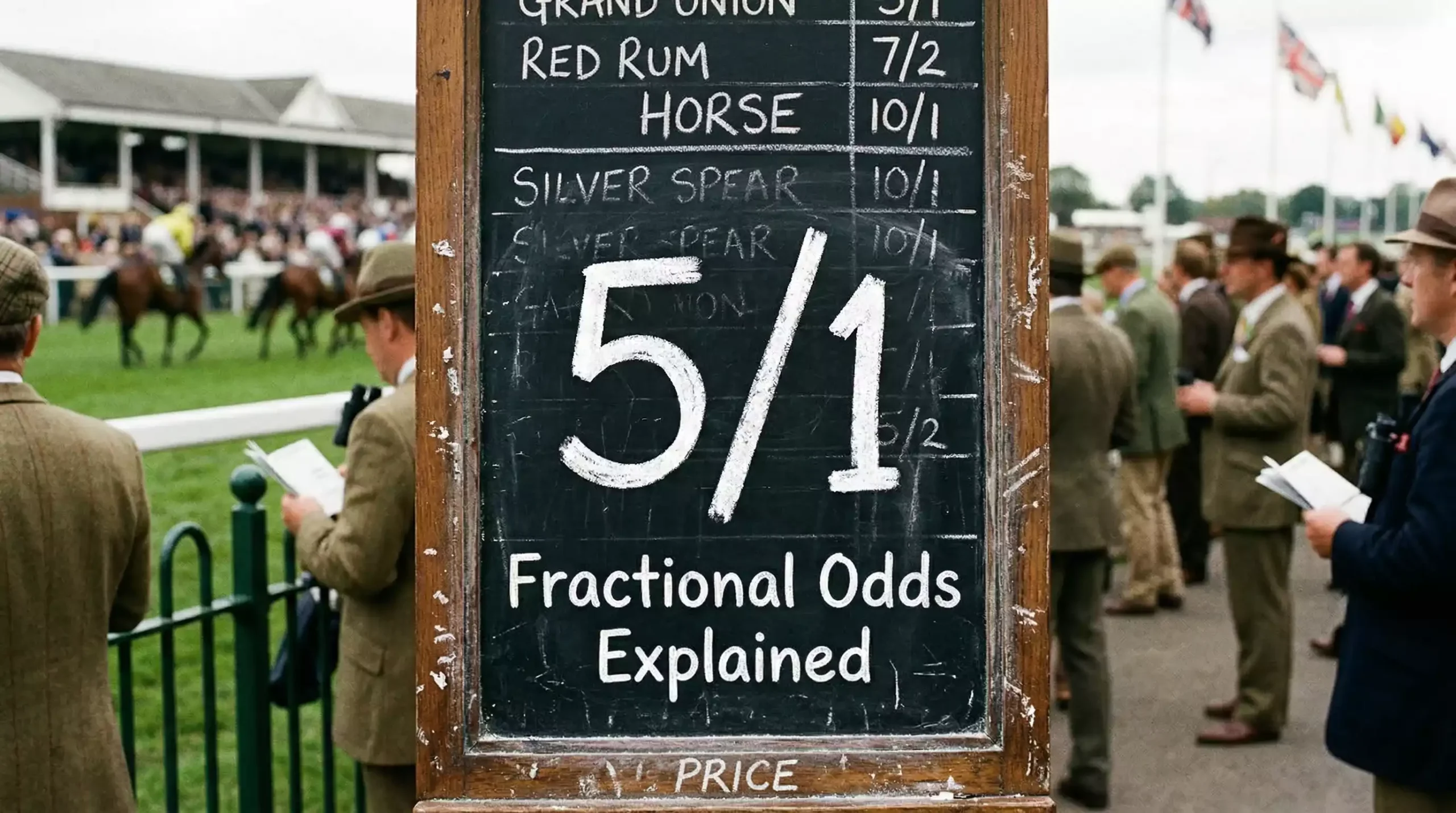 Fractional odds format for UK horse racing betting