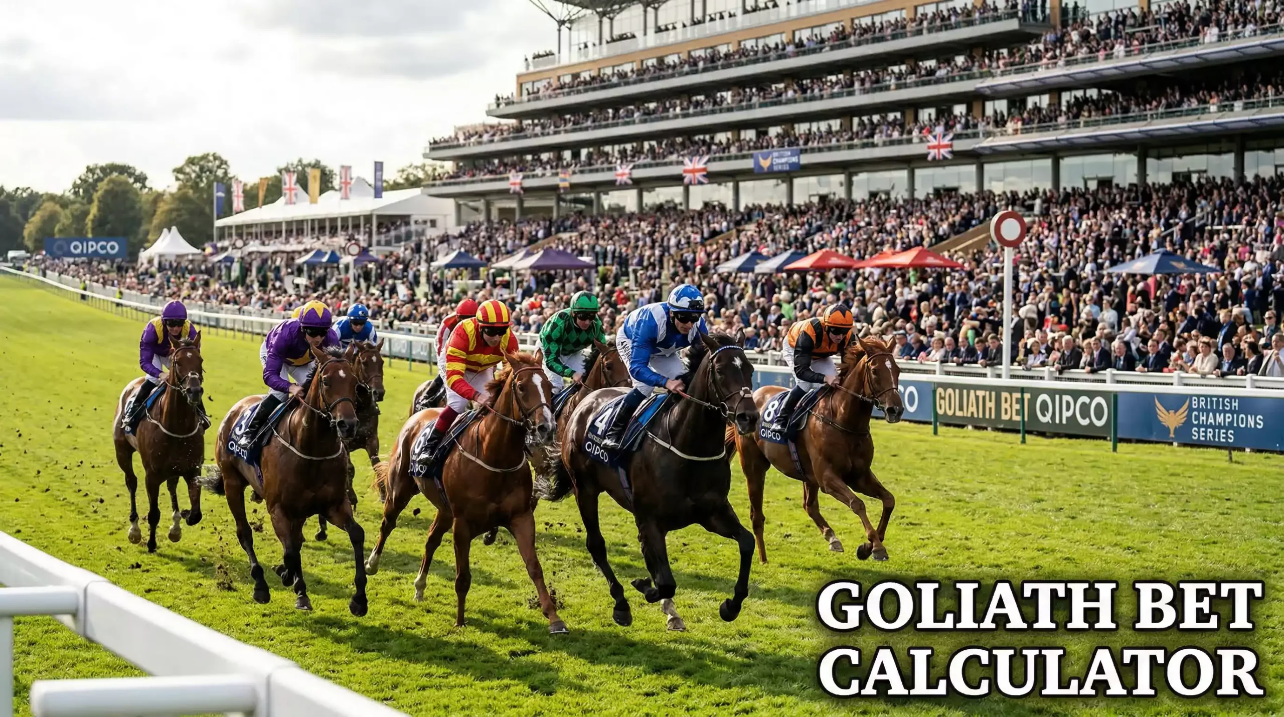 Goliath bet with 247 combinations from eight horse racing selections