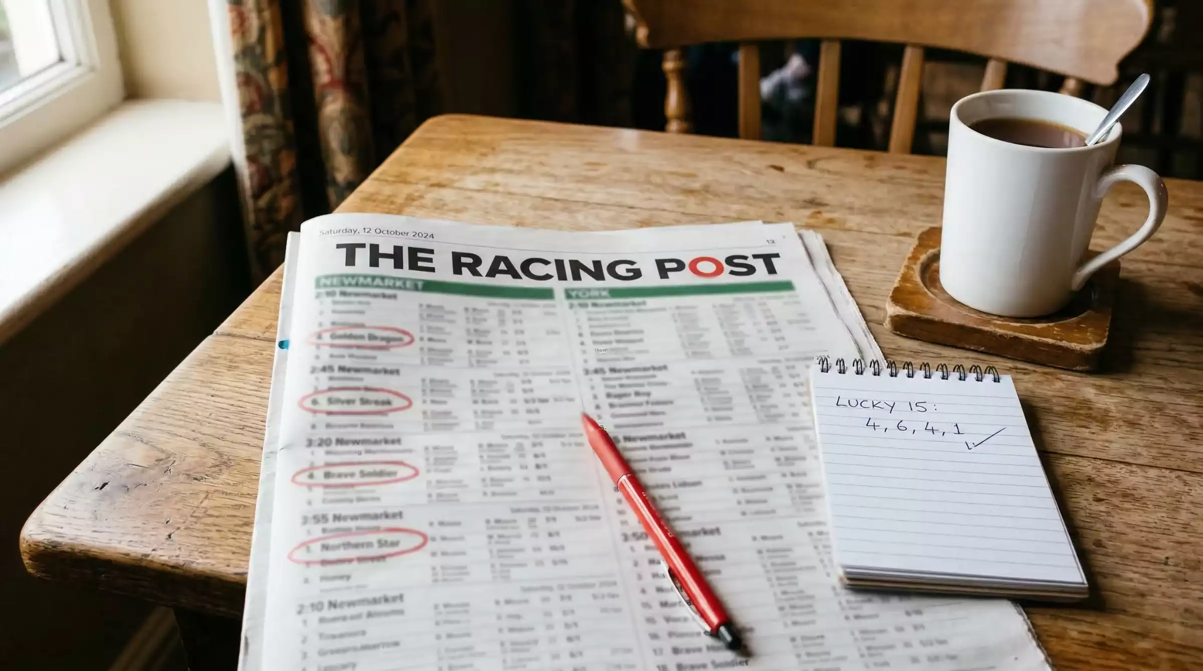 Lucky 15 full cover bet structure with 15 combinations