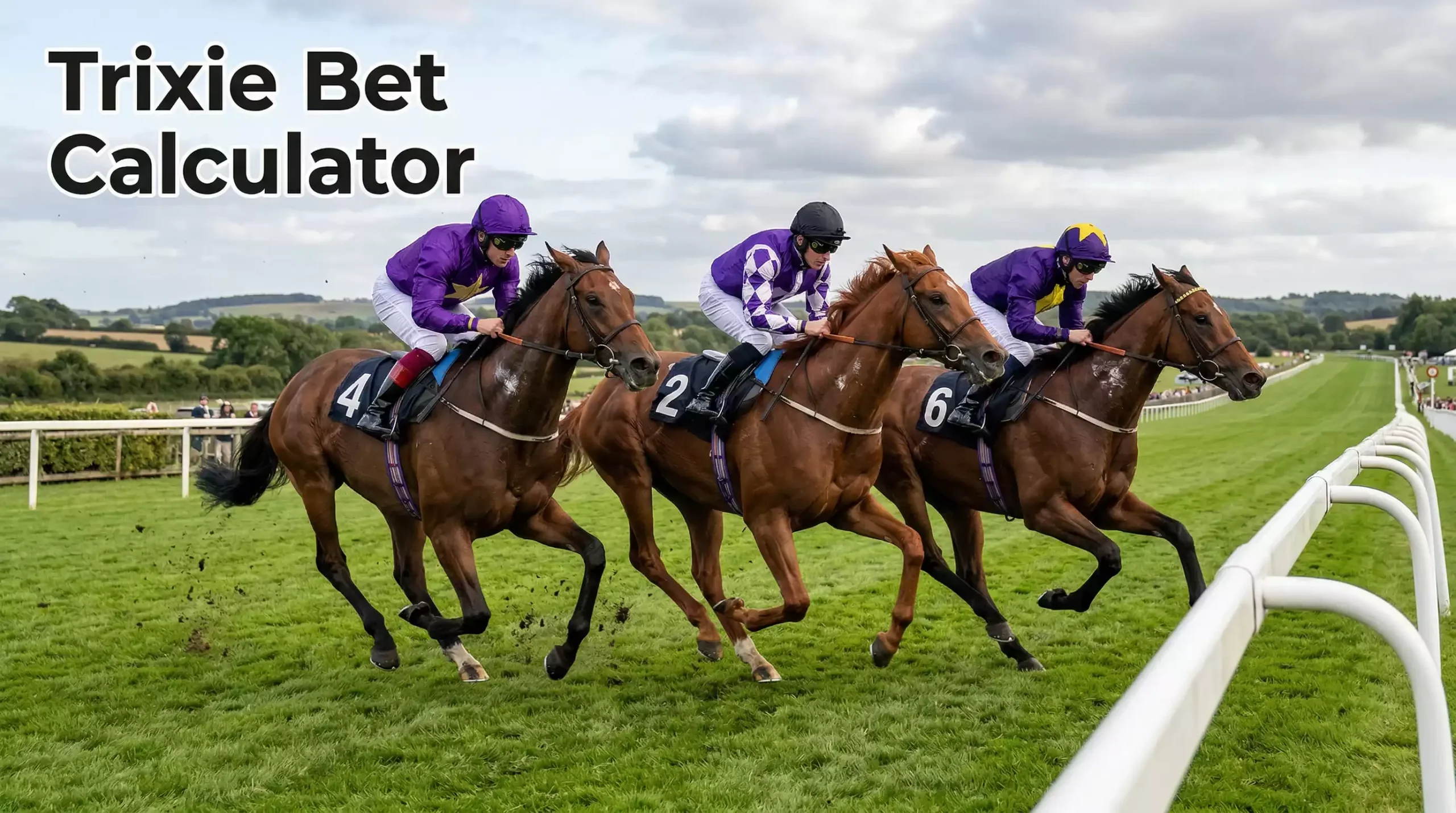 Trixie bet with three horse racing selections