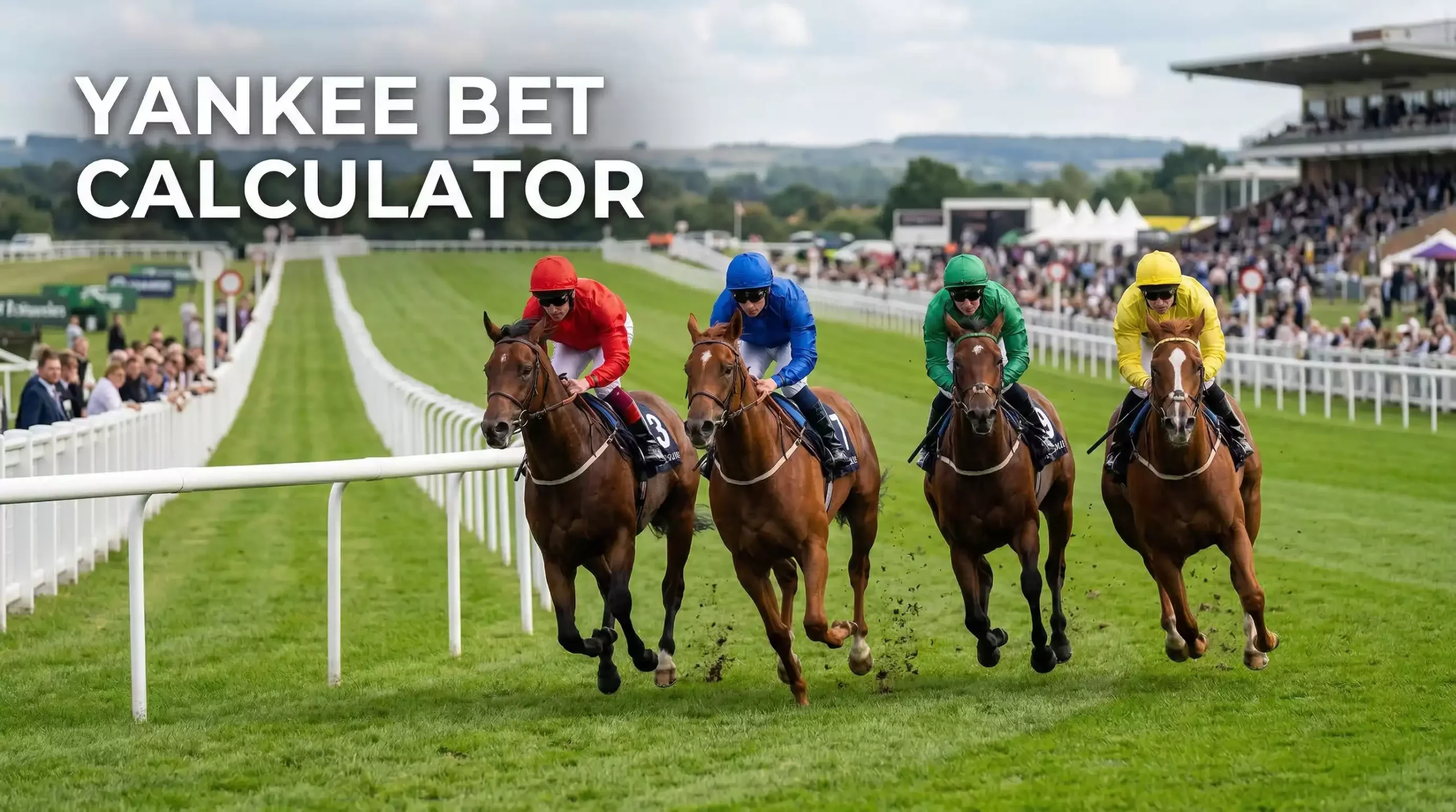 Yankee bet with four horse racing selections